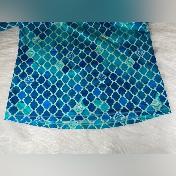 L.L. Bean Womens Small UPF 50 Sun Protection Shirt Blue Long Sleeves - Picture 7 of 7